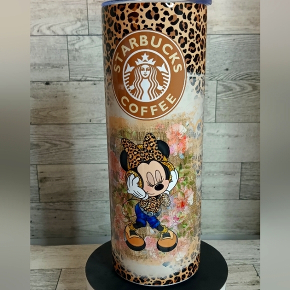 Hand Crafted Other - Minnie Mouse Leopard 20oz. Tumbler